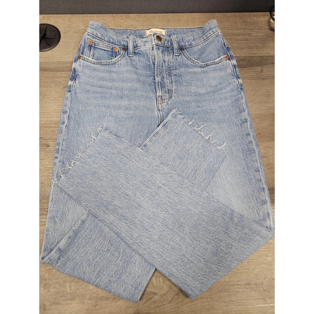Madewell The Perfect Vintage Jeans Womens 27T Blue Denim Logo High Rise 28x229